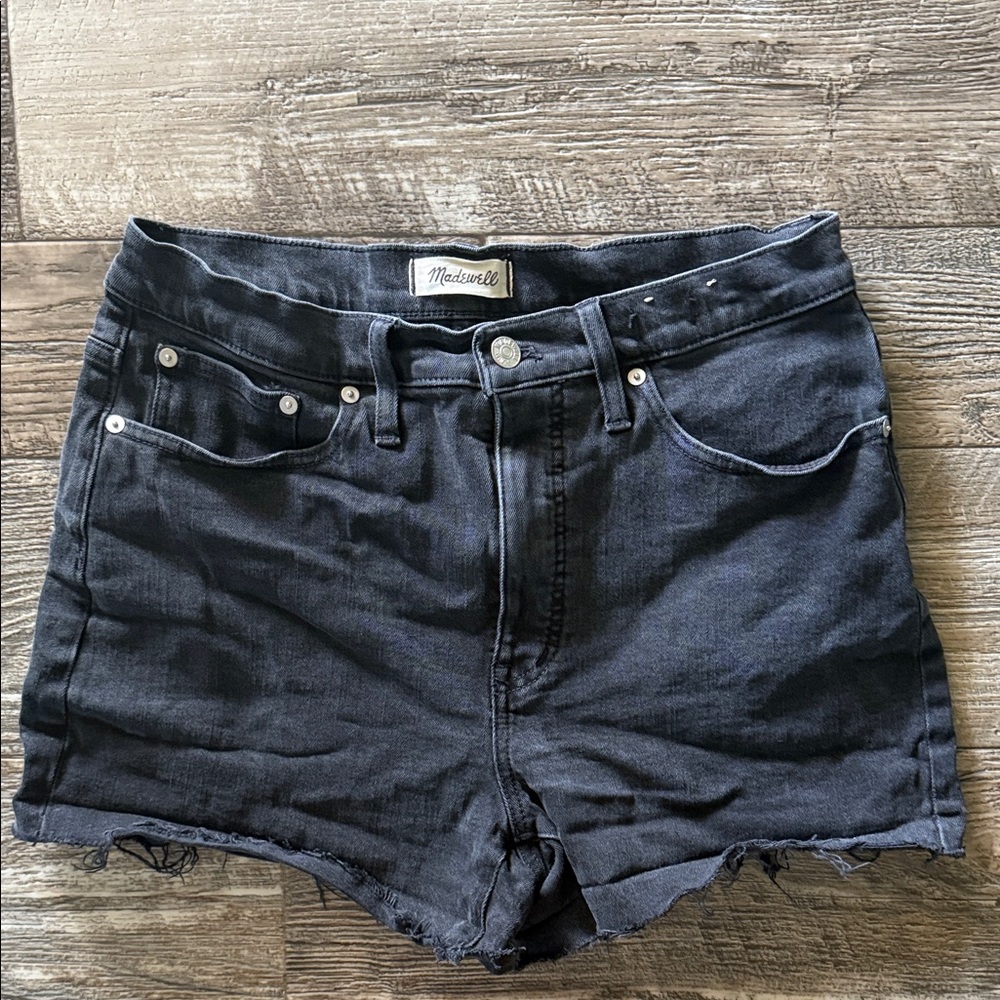 Madewell High-Rise  Women's Dark Denim Jean Shorts, Size 30